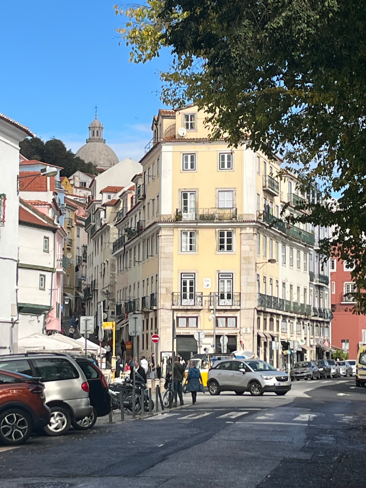 Web Summit sign on the streets of Lisbon